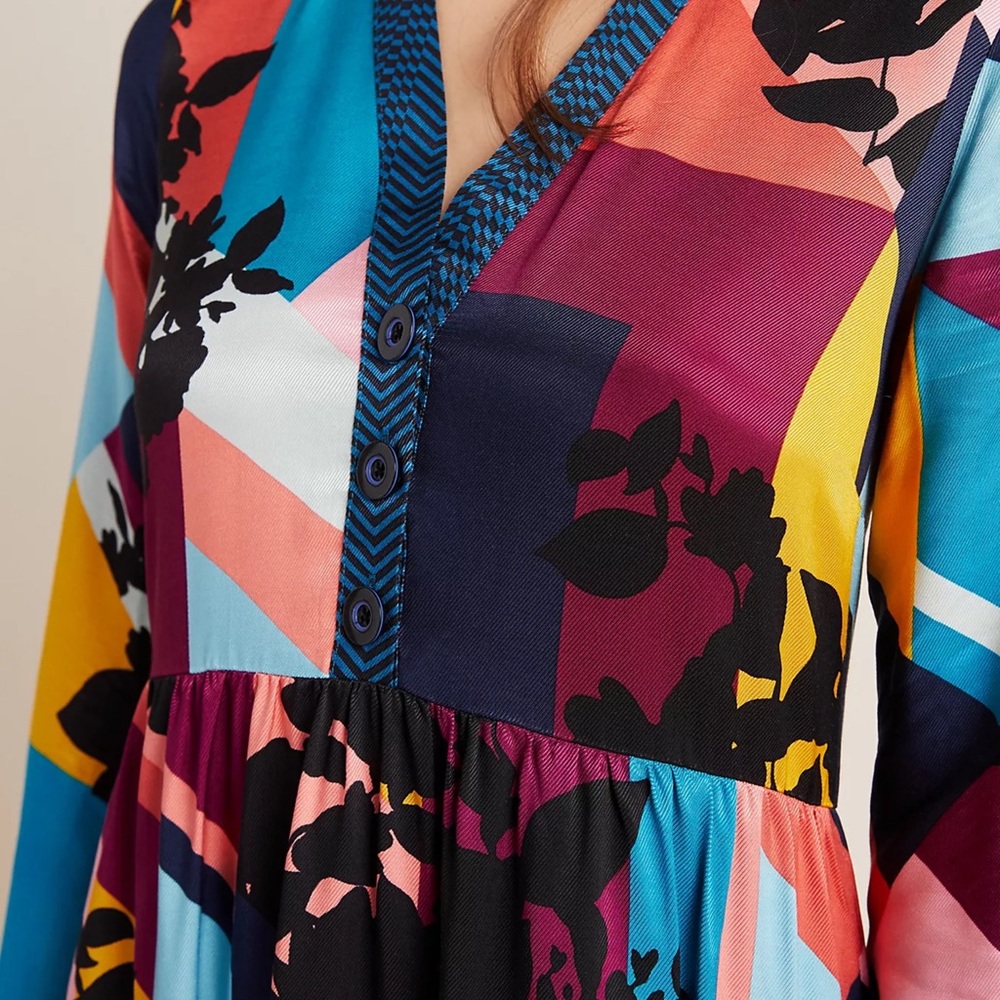 Anthropologie Gillian Abstract Shirtdress - Picture 6 of 9